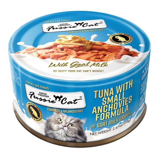 Fussie Cat Tuna with Small Anchovies & Goats Milk 2.47-oz