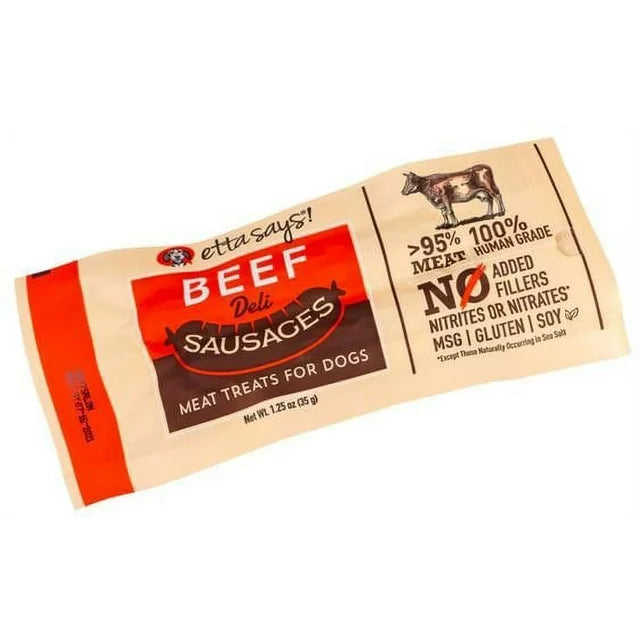 Etta Says! Sausage Link Beef Flavored Dog Treats 1.25-oz