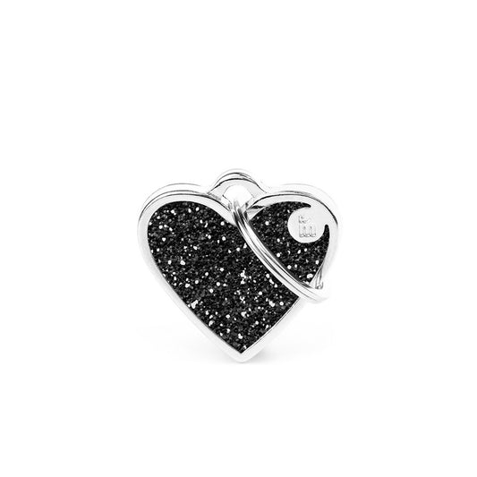 MyFamily Glitter Heart ID Tag