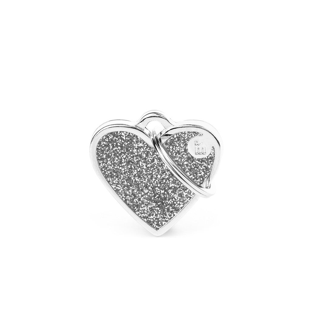 MyFamily Glitter Heart ID Tag