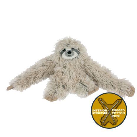 Tall Tails Rope Sloth Squeaker Dog Toy