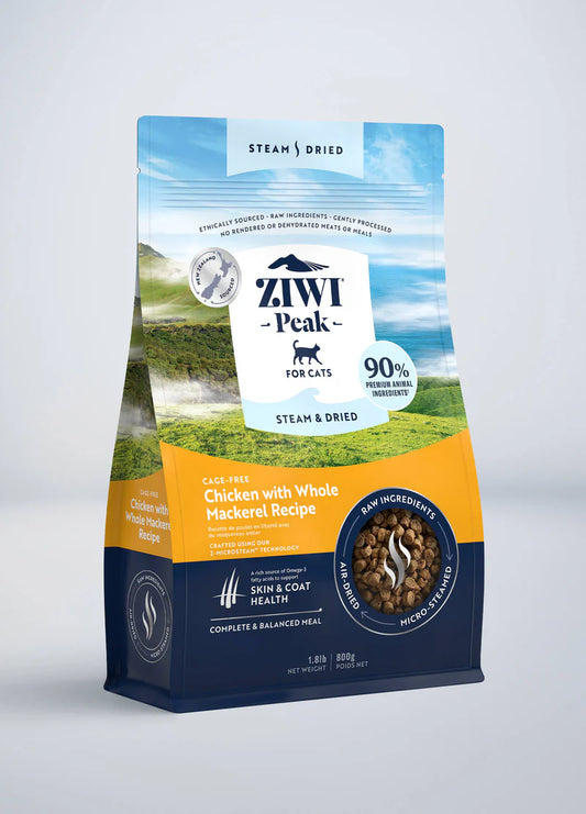 Ziwi Peak Cat Steam & Dried Chicken Mackerel 1.8lb