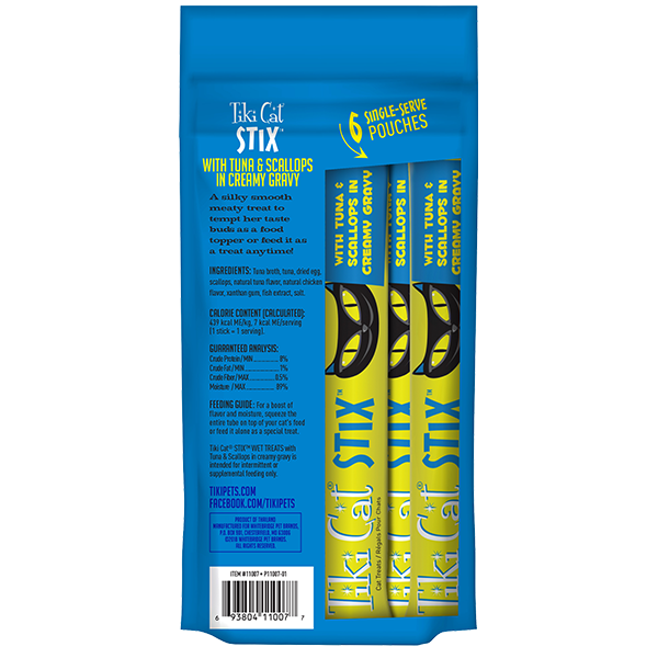 Tiki Cat Stix Tuna & Scallops 3-oz