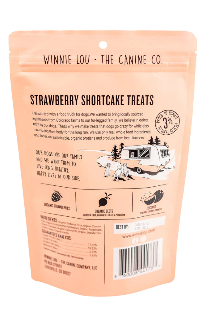 Winnie Lou Strawberry Shortcake Treats 4oz