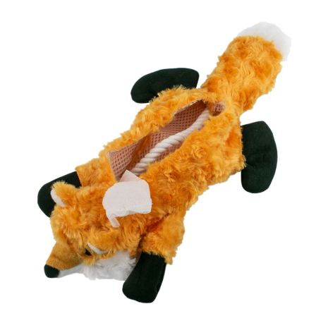 Tall Tails Stuffless Fox Squeaker Dog Toy