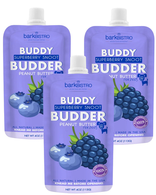 Bark Bistro Buddy Budder Superberry Snoot 4oz Pouch