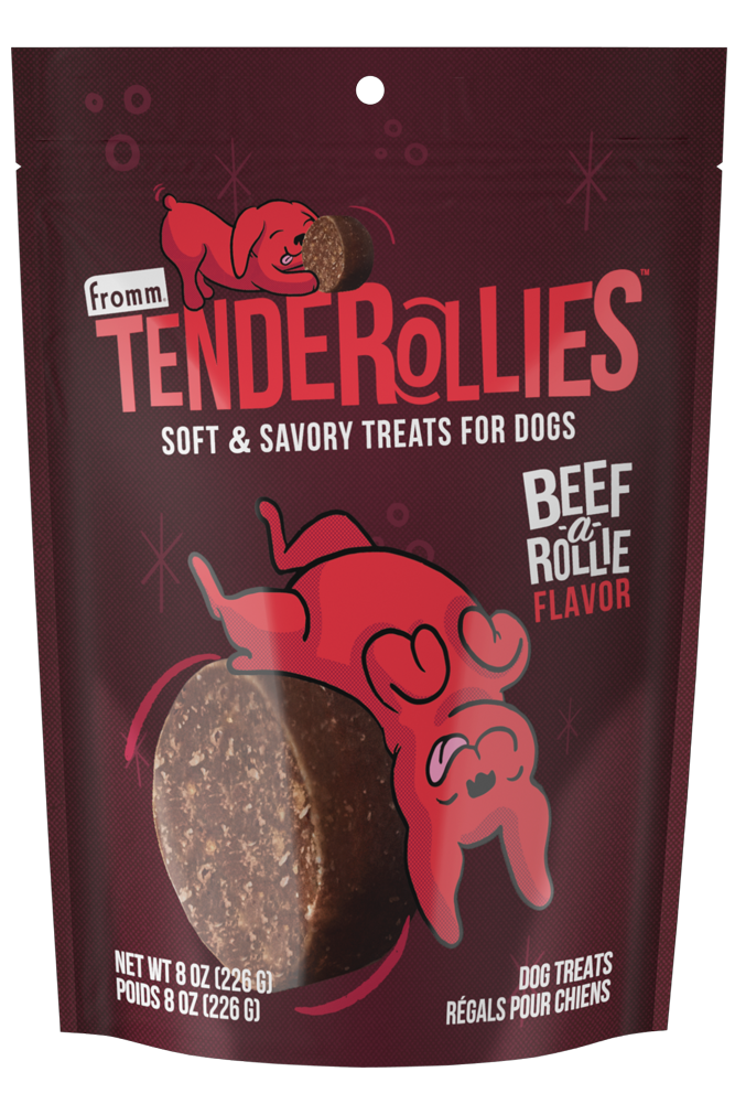 Fromm Tenderollies Beef-A-Rollie Dog Treats 8oz