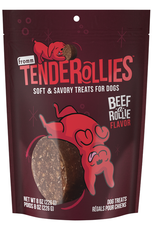 Fromm Tenderollies Beef-A-Rollie Dog Treats 8oz