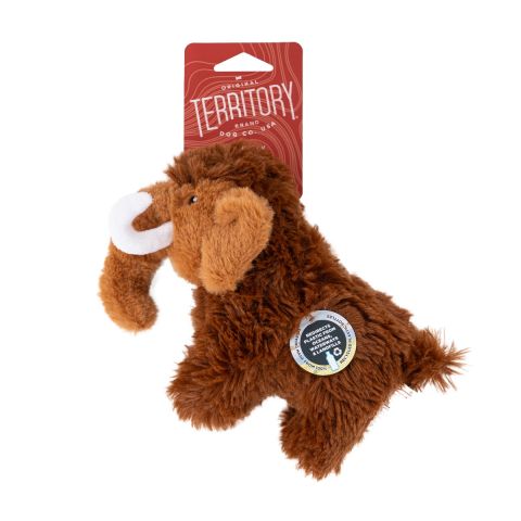 Territory Plush Woolly Mammoth Squeaker Dog Toy