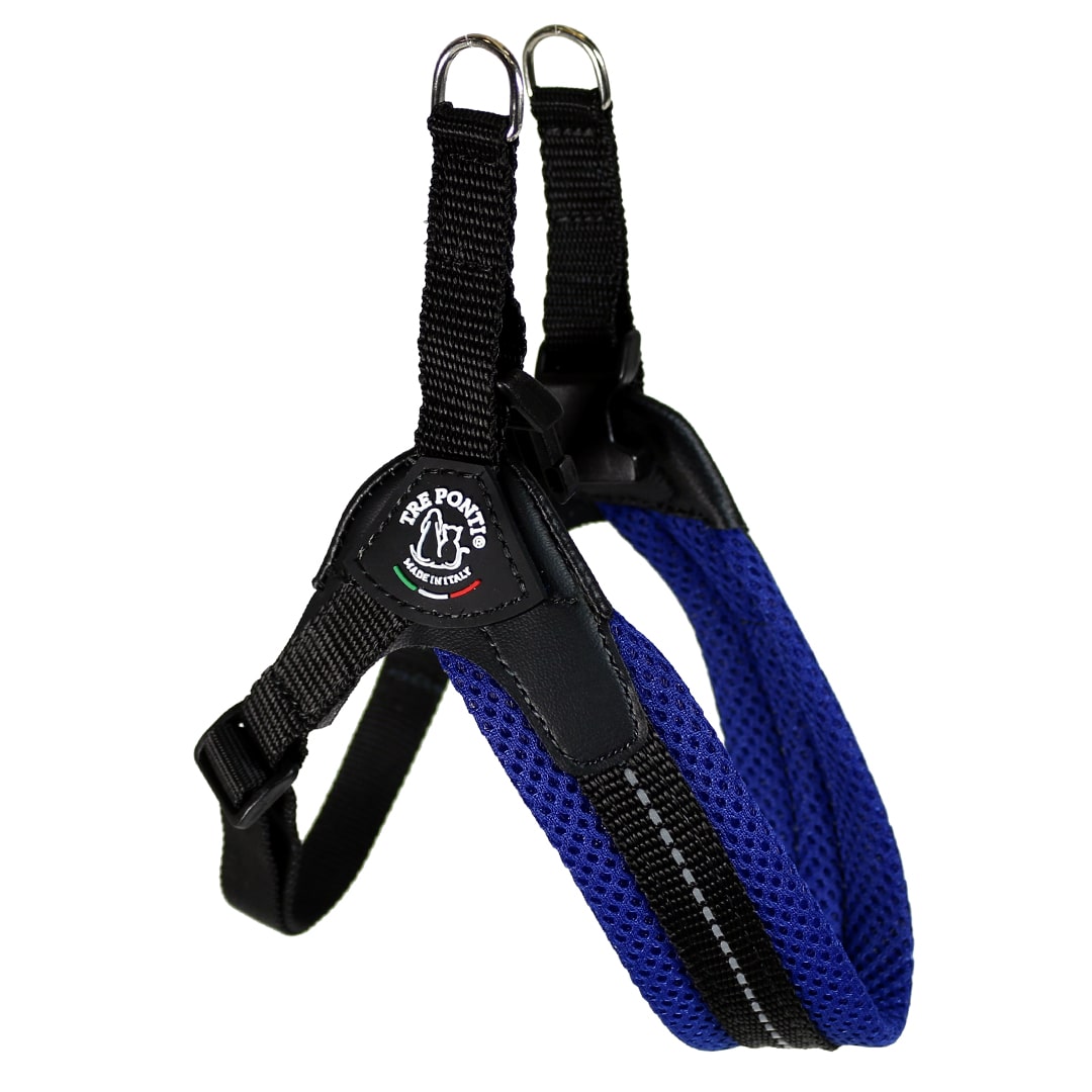 TrePonti Mesh Adjustable Reflective Blue Step-In Harness size 3