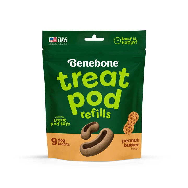 Benebone Tongue Twister Treat Pod Peanut Butter
