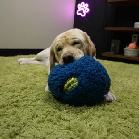 HuggleHounds Hugglefleece Treat Trap Ball