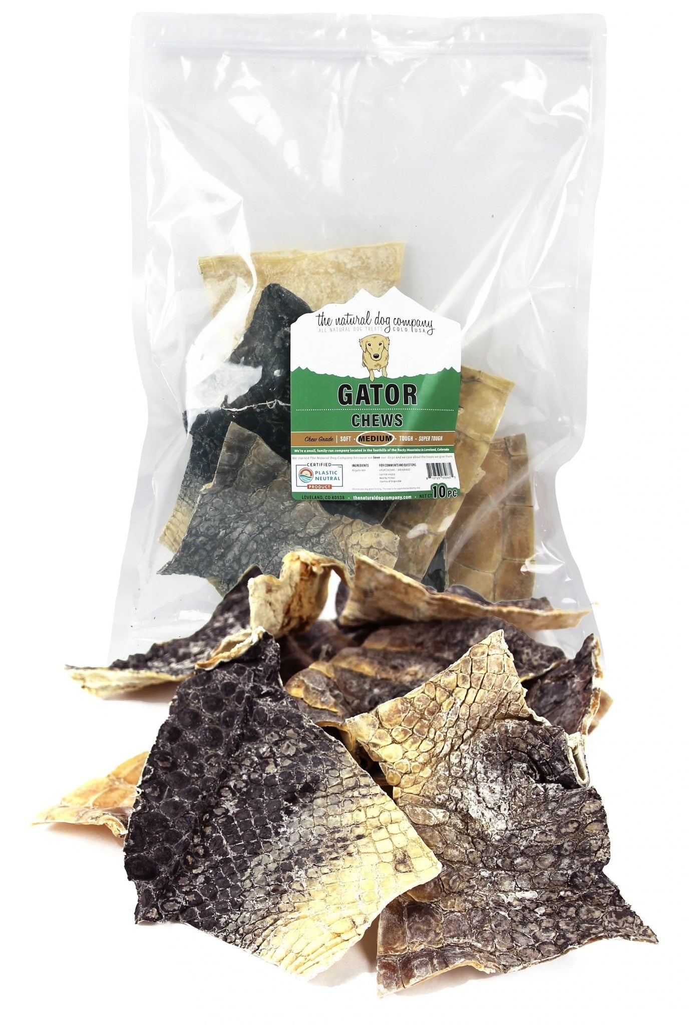 The Natural Dog Company Gator Chews