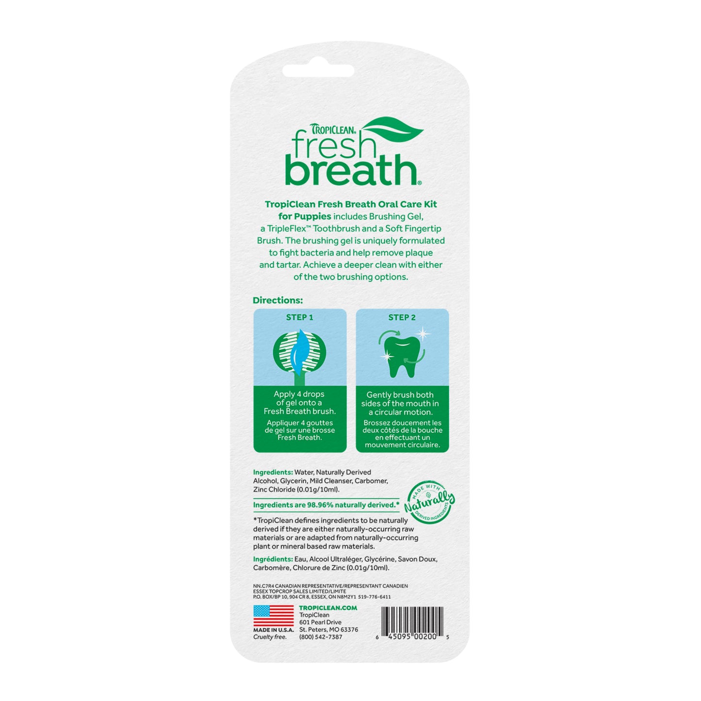 Tropiclean Fresh Breath Puppy Oral Care Kit