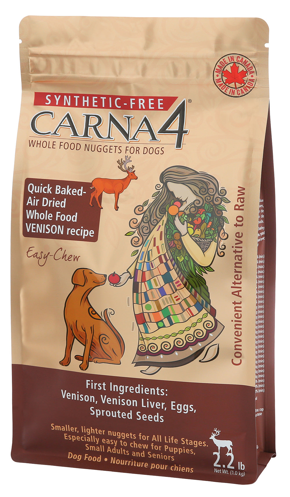 Carna4 Grain Free Easy Chew Dog Food Venison Recipe