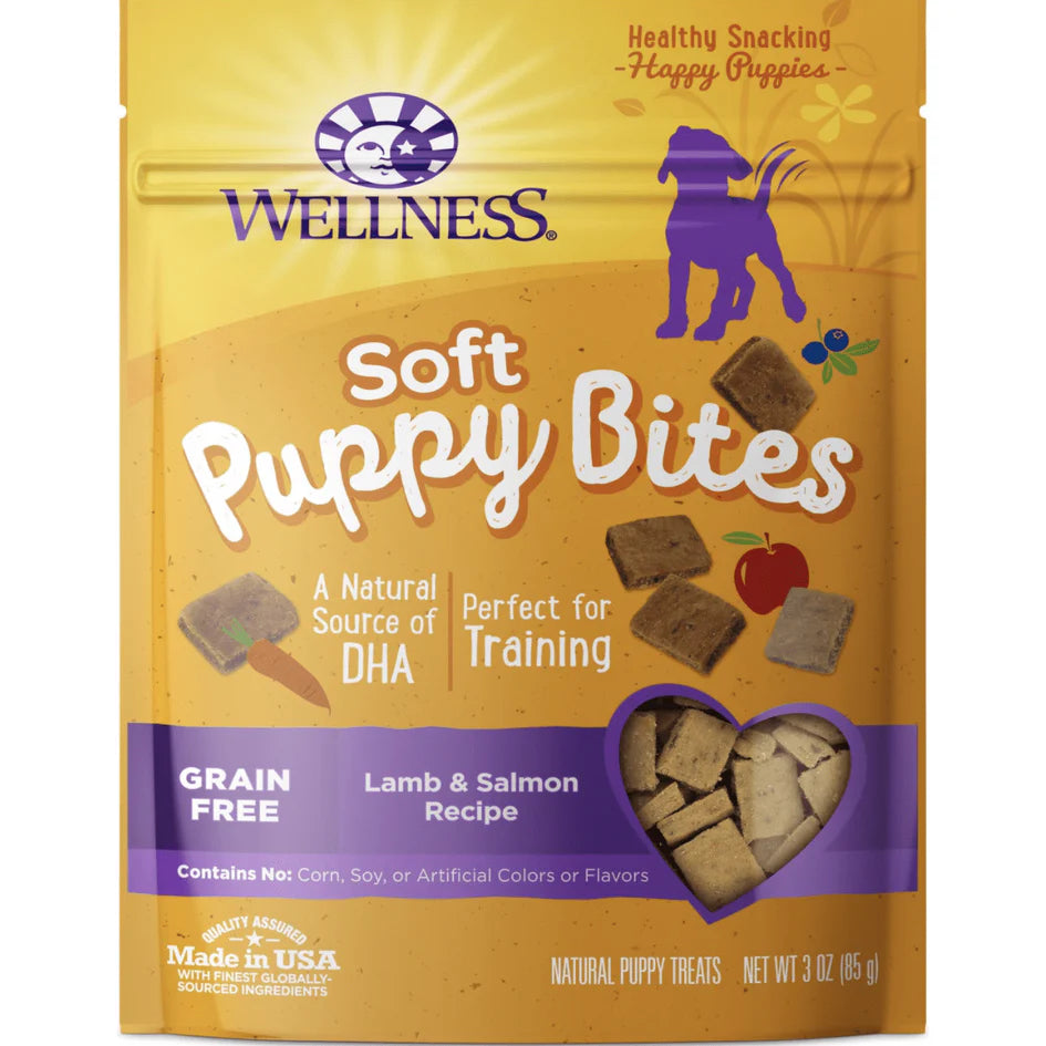 Wellness Lamb & Salmon Soft Puppy Bites 3.5-oz