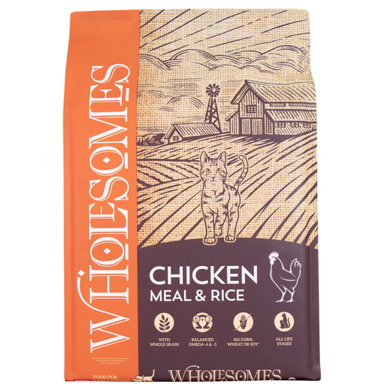 Wholesomes Chicken & Rice Dry Cat Food 15lb