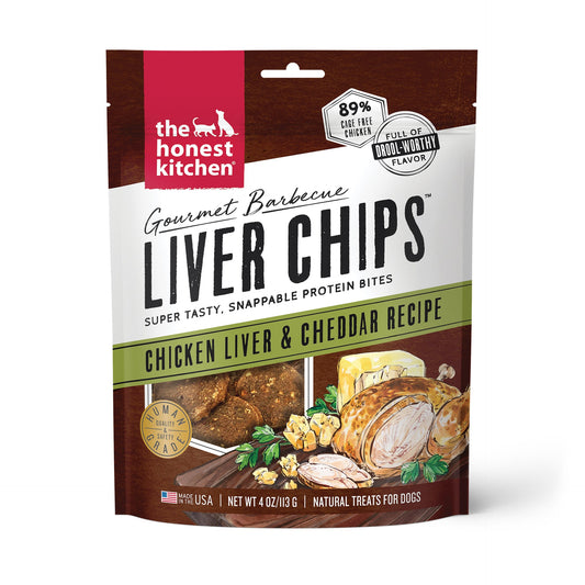 Honest Kitchen Chicken Liver & Cheddar Chips 4 oz