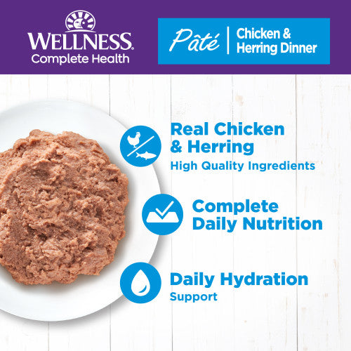 Wellness Chicken & Herring Canned Cat Food 5.5-oz