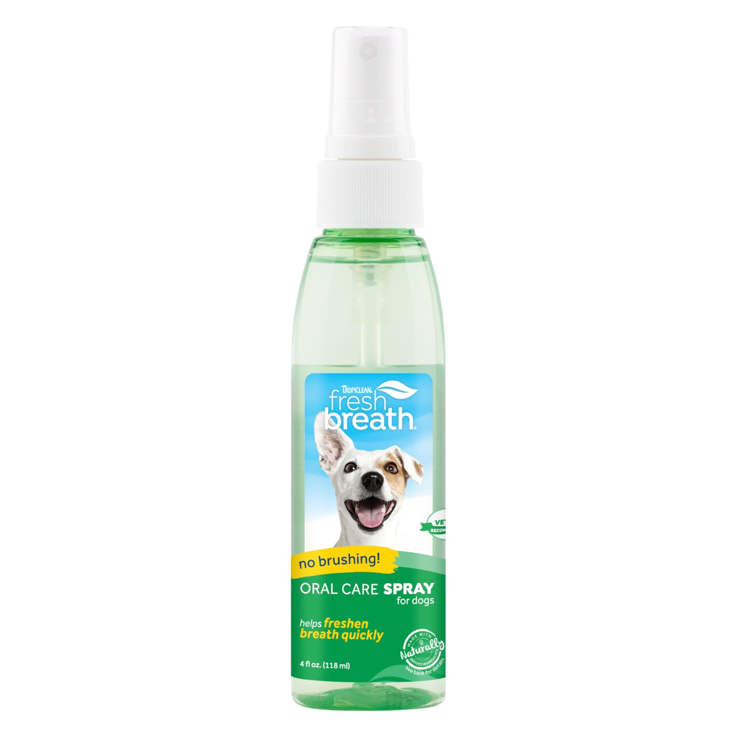 Tropiclean Fresh Breath Dog No Brush Oral Care Spray 4 oz