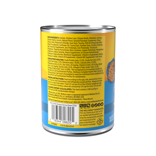 Wellness Chicken & Herring Canned Cat Food 5.5-oz