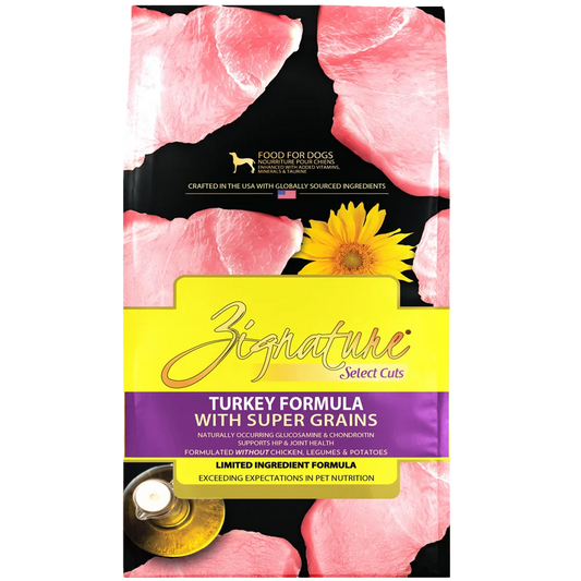 Zignature Dog Select Cuts Turkey 25lb