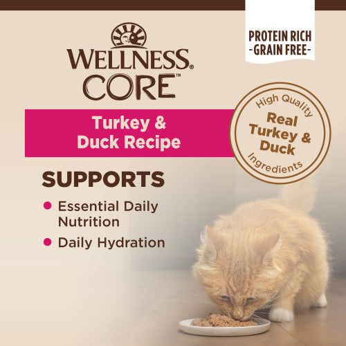 Wellness Core Turkey & Duck Pate Canned Cat Food 3oz