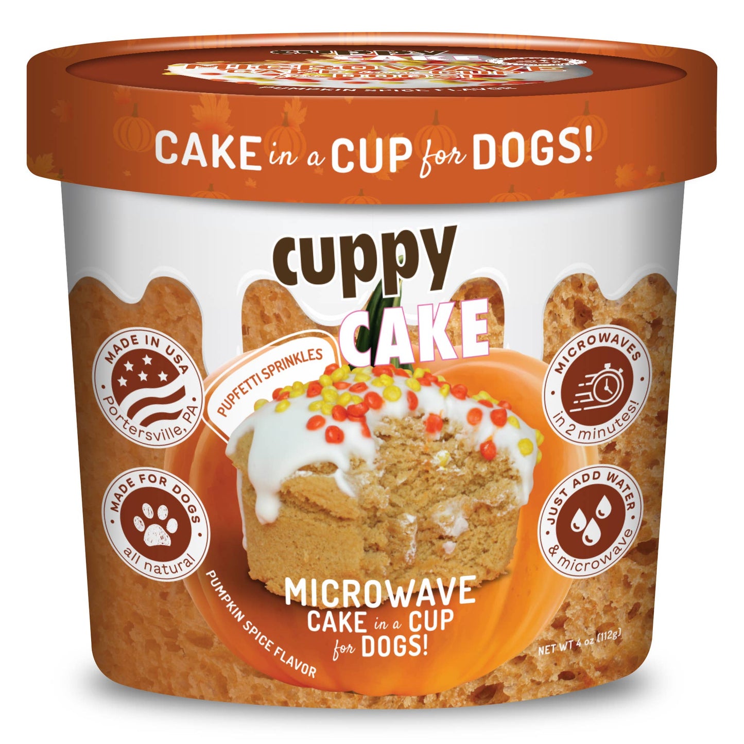 Cuppy Cake - Microwave Cake in A Cup - Pumpkin Spice Flavor