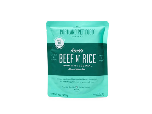 Portland Pet Food Company Rosie's Beef N Rice Homestyle Dog Meal