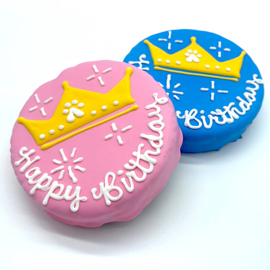 Sparkling Crown Birthday Chewy Oat Cake