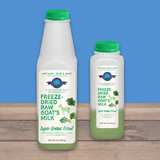 Shepherd Boy Farms Freeze-Dried Raw Goat Milk Topper Super Greens Blend